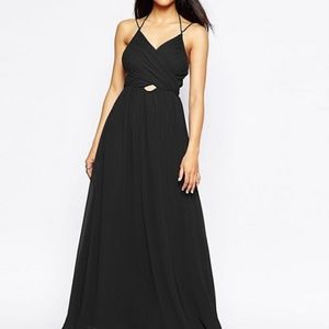 ASOS halter neck maxi dress